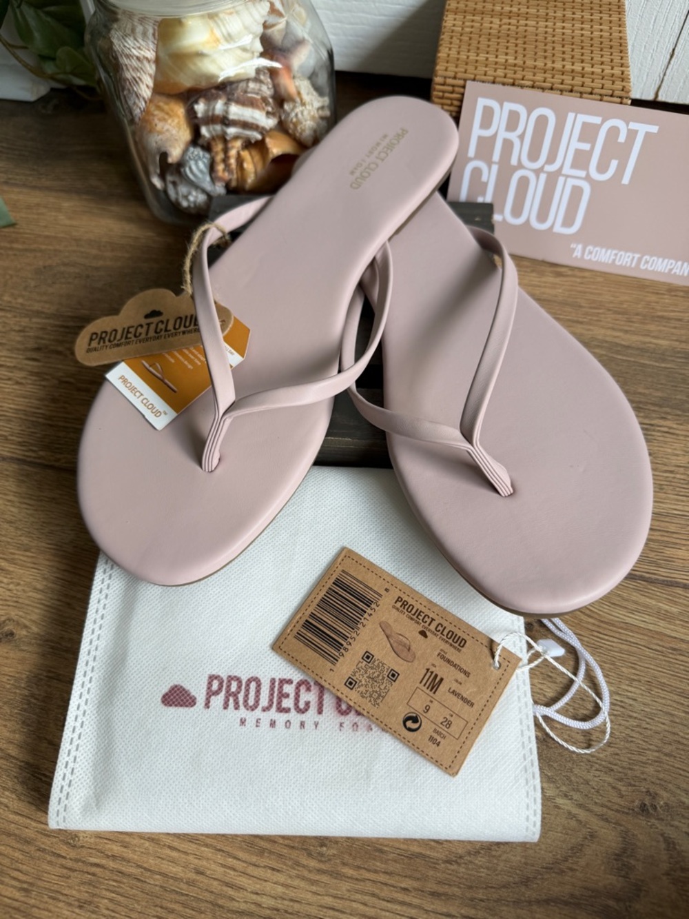 Project Cloud Foundations Lavendar Sandals Size 11M - NWT